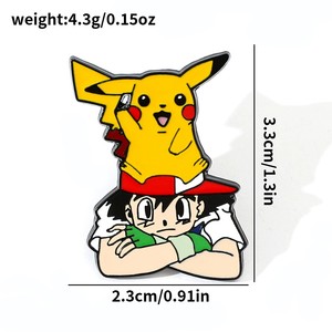 Expédition rapide Animal doux émail broche populaire japonais Anime métal Badge dessin animé film personnage épinglette - Product Image 6
