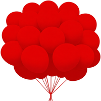 Ballons en latex transparents rouges, blancs, roses et bleus de 12 pouces, forme ronde, à l'hélium, pour fête d'anniversaire, en vente