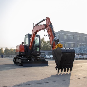 Mini-pelles hydrauliques sur chenilles en caoutchouc de 1 à 9 tonnes pour usine, avec godet de rétrocaveuse - Product Image 5