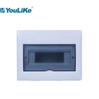 Boîtier électrique en plastique PVC de surface, boîte de distribution d'alimentation DB, 10 voies, tableau de commande électrique