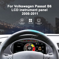 MOOKAKA Tableau de bord numérique 12,3 pouces pour Volkswagen Passat B6, écran LCD, 2005-2011, Linux, Carplay