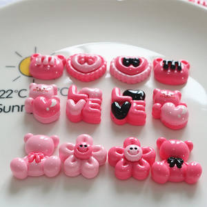 เรซินรูปการ์ตูนเรซินอุปกรณ์เสริมจี้เสน่ห์เรซินเรซินด้านหลังแบนสำหรับตกแต่ง - Product Image 2