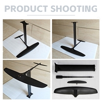 Tabla de Paddle Surf Hydrofoil ODM/OEM gy BSC 1120 con Mástil de Carbono de 2007 cm² para Principiantes, Unisex, para Surfear en Aguas Oceánicas, Color Negro, con Logotipo Personalizado