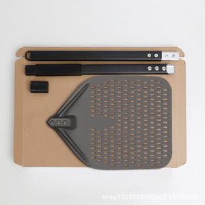 Pala para Pizza <span class=keywords><strong>de</strong></span> Aluminio Antiadherente <span class=keywords><strong>de</strong></span> 14 y 16 Pulgadas, con Mango Largo, Accesorio para Pizza, Espátula - Product Image 3