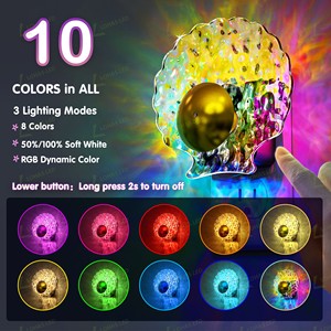 <span class=keywords><strong>Luz</strong></span> Nocturna LOHAS Acrílica Dinámica RGB con Sensor de Amanecer y Atardecer, Luces Nocturnas LED RGBW para Dormitorio - Product Image 2