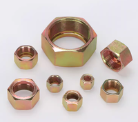Écrou hexagonal en acier inoxydable 201 poli pour raccord de tuyau flexible, écrous de plomberie, CLASSE 4 1/2, filetage gauche