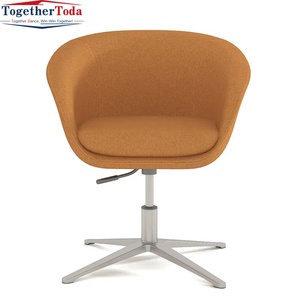 Chaise de loisirs minimaliste pour bureau, réception, hôtel, salon, zones de réunion, mobilier de salon, chaise de visiteur pivotante et réglable en hauteur - Product Image 2