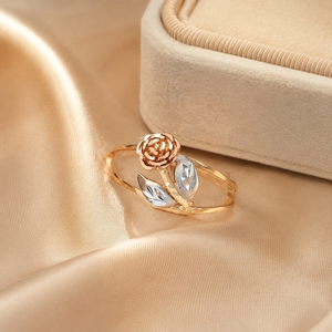 Anello con fiore di rosa per donna, gioielli minimalisti ed eleganti per le dita - Product Image 3