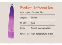 Queue de cheval tressée arc-en-ciel dégradé à 3 brins avec élastique, facile à porter, couleur personnalisée, cheveux synthétiques pour toutes les occasions
