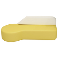 Ensemble de canapés de bureau de style moderne, forme spéciale créative pour la réception des banques, des entreprises, les salles de repos, les halls, cuir synthétique durable