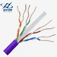 Cable de Red Ethernet de Alta Velocidad OUFU OEM/ODM, UTP/FTP/SFTP CAT5e/CAT6/CAT6A/CAT7/CAT8, Núcleo de Cobre Libre de Oxígeno, 100m de Transmisión