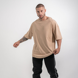 Camiseta Personalizada de Cuello Redondo 100% Algodón para Hombre, Estilo Urbano, de Alta Calidad, Corte Holgado, con Color y Logotipo Personalizados - Product Image 5