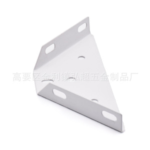 Support d'angle de lit 205x81x26x110mm en fer peint blanc, connecteur de meuble durable pour support de sol - Product Image 4