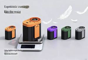 Mini Ventilador Portátil de 3 Velocidades con Luz LED de Alta Velocidad, Recargable por Tipo-C, Mini Ventilador de Cintura - Product Image 4