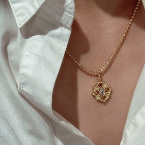 Colgante de Plata de Ley S925 con Patrón Retro, Estilo Europeo Americano Simple con Diamante, Amuleto Lateral de Moda - Product Image 3