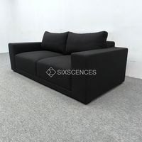 Meubles de luxe courbes dossier tapisserie d'ameublement chaise longue cuir tissu L forme salon canapé