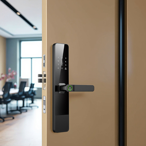 Tuya kunci kenop cerdas elektronik, kunci pintar aluminium Aloi memori, pintu kayu akses sidik jari keamanan <span class=keywords><strong>Digital</strong></span> Wifi - Product Image 3