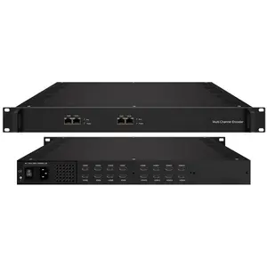 New IP Encoder CATV/IPTV System 8/16/24 HD Channels Input With MPEG-4 AVC/H.264 Video Encoding And LC-AAC Or HE-AAC
