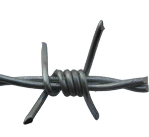 Fil barbelé galvanisé haute sécurité et haute résistance, double torsion, en rouleau de 500 m, 20 kg par rouleau, avec emballage - Product Image 1