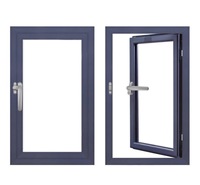 METGOOD-Marco de aleación de aluminio para ventana abatible, Marco personalizable de doble capa de vidrio templado hacia dentro y hacia fuera para Baño