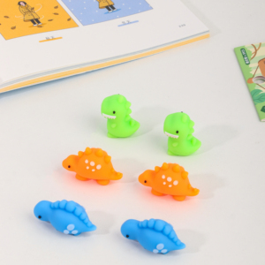 Borrador de dibujos animados en 3D de Dinosaur Valley, juego para compartir, borradores de papelería, lindas formas de dinosaurio, borradores de estudiantes escolares - Product Image 2
