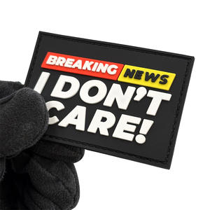 שובר טלאי morale חדשות עם עבור זרוע סיכה-על pvc רך גומי מים 3D עמיד משולש צורה גודל להתאמה אישית - Product Image 4