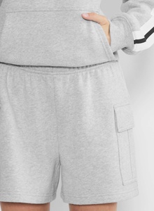Pantalones Cortos de <span class=keywords><strong>Mujer</strong></span> Grises de Moda OEM, Nuevos, de Algodón Grueso y Suave con Bolsillos, Ropa de Estar por Casa, Estilo <span class=keywords><strong>Cargo</strong></span> - Product Image 5