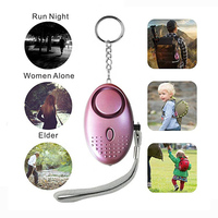 Bracelet Cœur Alarme de Défense Personnelle Porte-clés pour la Sécurité des Femmes