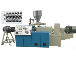 Conical co-rotating twin screw plastic extruder/all models/Customized according to requirements