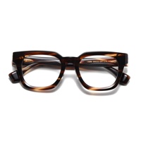 Étui à lunettes optiques en acétate le plus populaire, de luxe, de créateur, rétro, fait main, rectangulaire, imprimé animal personnalisé, anti-lumière bleue