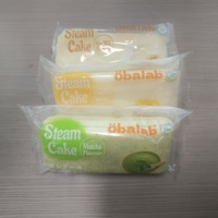 Pastel de Trigo Suave con Sabor a Matcha de Obalabs, 60 g, Bajo en Grasa, Cocción al Vapor, Certificado HALAL, Caja con 6 Meses de Duración
