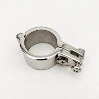 Collier de serrage réglable en acier inoxydable 316 pour tuyau marin, support de rail à double vis, poli miroir pour quincaillerie de bateau et yacht