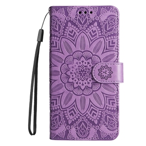 Housse en cuir PU imprimé fleur de soleil pour iPhone 15 16 16 <span class=keywords><strong>Pro</strong></span> 16 Promax, pour Google Pixel 9/9 <span class=keywords><strong>Pro</strong></span> XL Wallet case cover - Product Image 6