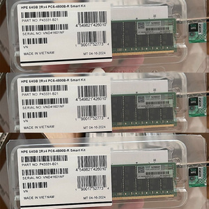 Kit de mémoire intelligente P43331-B21 pour serveur, 64 Go (1x64 Go) DDR5 4800 ECC RDIMM Dual-Rank, pour les mises à niveau de serveur, en stock - Product Image 4
