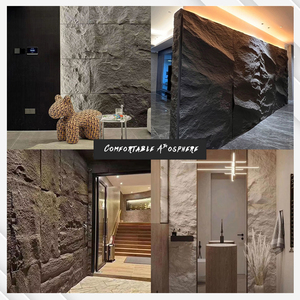 Panneau de décoration 3D en <span class=keywords><strong>pierre</strong></span> champignon, revêtement mural artificiel pour extérieur, intérieur, revêtement mural décoratif pour villa, hôtel, grande dalle de <span class=keywords><strong>pierre</strong></span> - Product Image 6