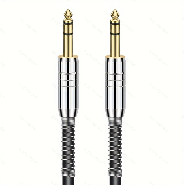 High Purity 6.35 mm TRS Stereo Audio Cable Male to Male 6.35mm 1/4 Inch Instrument Guitar Cable for Electric Guitar