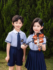 Uniforme escolar de verano de alta calidad, conjunto de manga corta para La Academia británica para niños, se acepta personalizado - Product Image 4