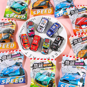 Voiture de course miniature à rétrofriction pour garçons, modèle de simulation de voiture de sport, jouet surprise en sachet, cadeau en gros - Product Image 1