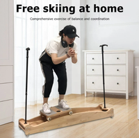 Simulateur de Ski d'intérieur, équipement de Fitness, entraîneur d'équilibre, entraînement musculaire, musculation, Machine de Ski en bois