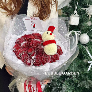 Wholesale Waterproof Coated PE Virgin Floral Mesh Wrap 4 Yards Snowflake Pattern Bouquet Packaging Roll - Product Image 6