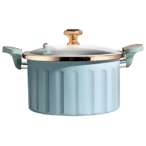 <span class=keywords><strong>Olla</strong></span> de Micro Presión de Aluminio Fundido a Presión con Revestimiento Cerámico Antiadherente y Asas con Cierre Deslizante para Cocinar - Product Image 1