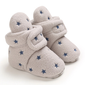 Neonato Infantile Del Bambino Della Ragazza Del Ragazzo Del Cotone Stivaletti Rimanere Sulla Pistoni Del Calzino Morbido Scarpe Stivali Della Caviglia Del Bambino della Greppia Scarpe Invernali - Product Image 4