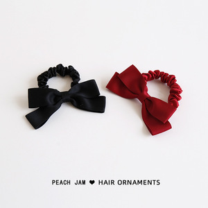 Japanese-style minimalist <b>bow</b> hair <b>clip</b>, cute 3D top <b>clip</b>, hairpin, hair tie, Korean hair accessory, headpiece, bangs - Product Image 3