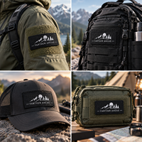 Patchs tactiques personnalisés en TPU 3D avec logo, base en tissu hybride à boucle pour équipement de plein air, vêtements, sacs à dos, chapeaux