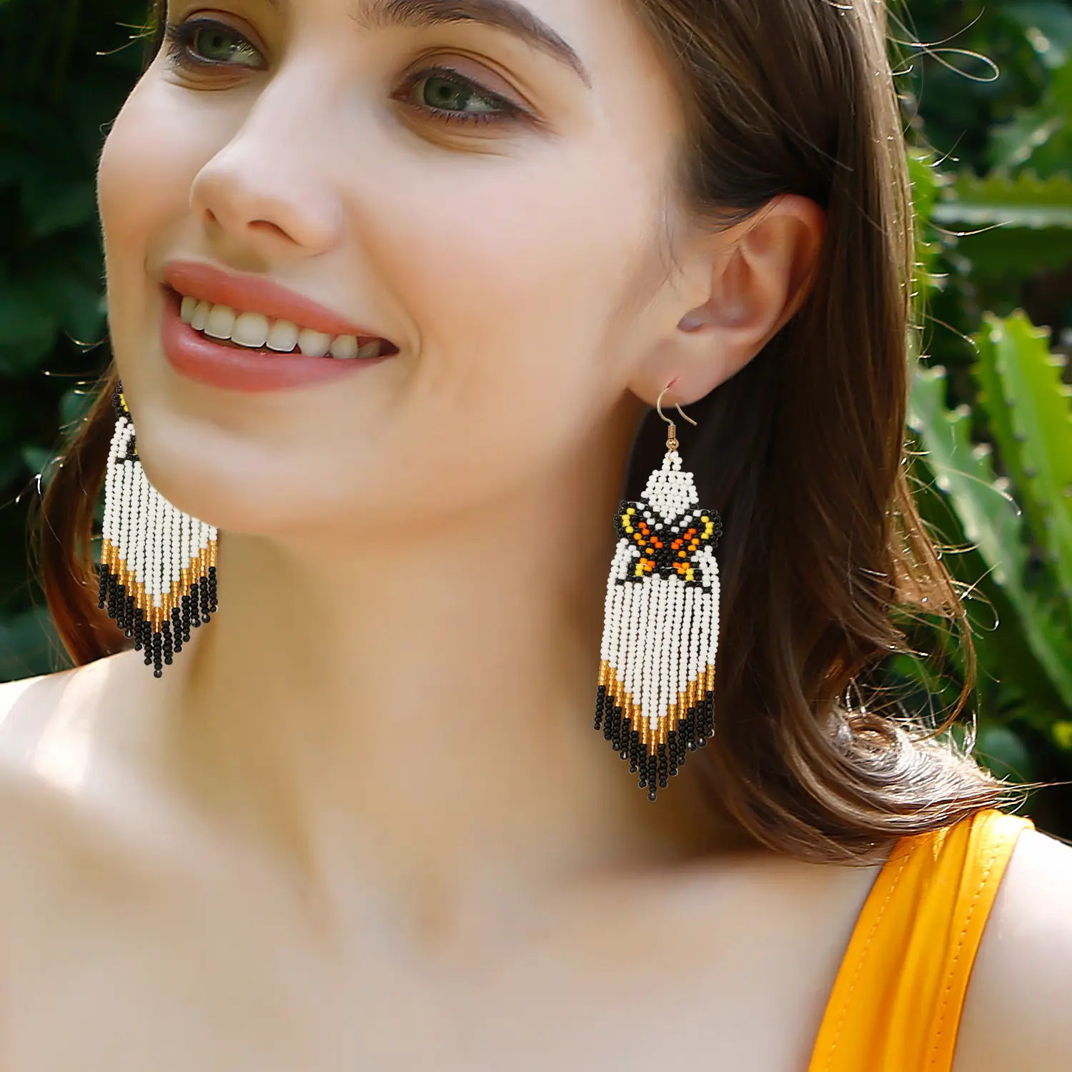 Joyería de moda al por mayor señoras DIY Bohemia pendientes borla mariposa colgantes pendientes hechos a mano pendientes de mujer