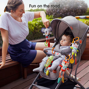<span class=keywords><strong>Tumama</strong></span> Kids Plush Baby Bed Sonajero colgante Cuna y asiento de coche Juguete Animal Soft Baby Stroller Toys Sensory Hanging Rattle Toy Set - Product Image 3
