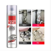 Peinture en aérosol chromée 350 ml, peinture en aérosol SANVO, bâtiment, voiture, OEM, réparation en acier inoxydable, peinture en aérosol