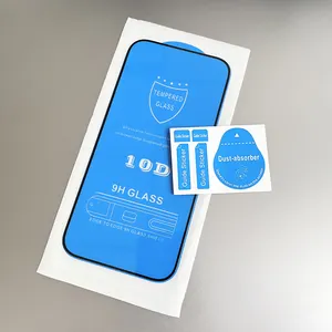 For iPhone 5D 9D 10D 111D glass screen protector For iPhone 11 12 13 14 Pro Max 6 7 8 Plus XS Max with paper packing box