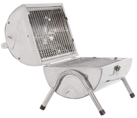 Barbecue sans fumée en acier inoxydable avec logo personnalisé, barbecue au charbon de bois pour patio extérieur camping pique-nique