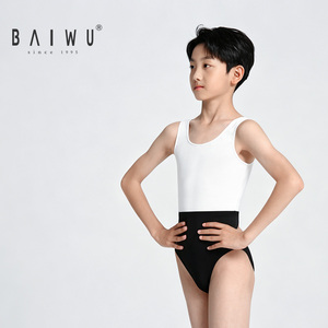 <span class=keywords><strong>Justaucorps</strong></span> de ballet sans manches Baiwu pour garçons, <span class=keywords><strong>justaucorps</strong></span> de danse pour examen artistique masculin 126441246 - Product Image 1